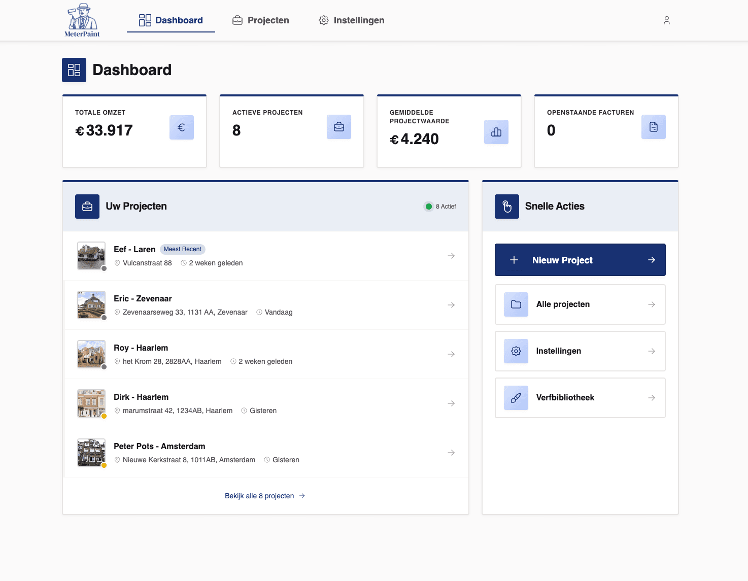 MeterPaint Dashboard
