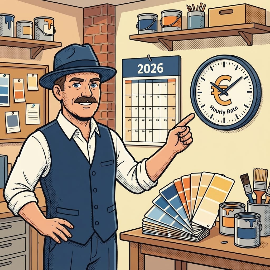 Uurtarief Schilder 2026 + Rekenmodel